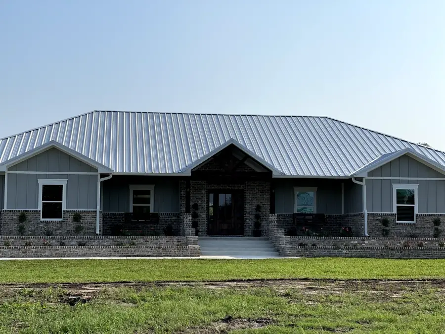 Custom ranch style home built by NTEX Construction in Kenedy, TX