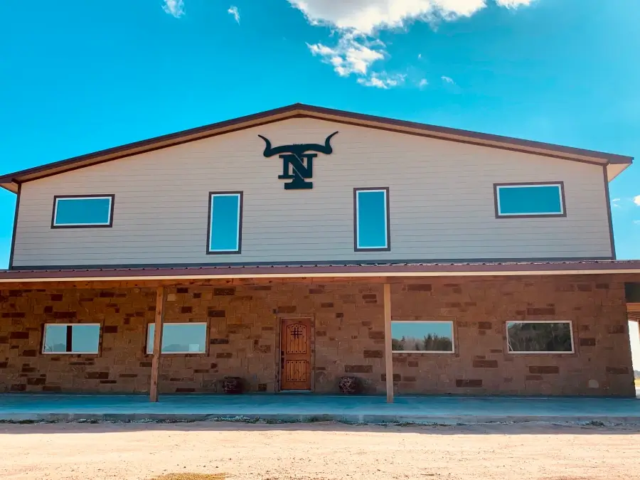 Metal building erected by NTEX Construction in Karnes County, TX