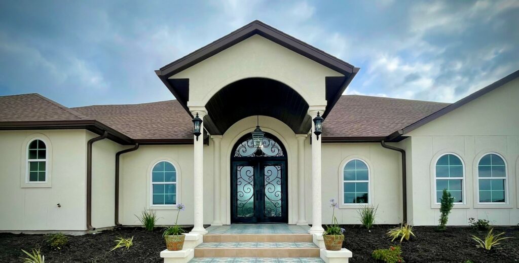 Custom home built by NTEX Construction on an engineered slab near Kenedy, TX